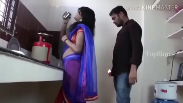 Romantic xxx bgrade xvideo of desi wife in kitchen image picture